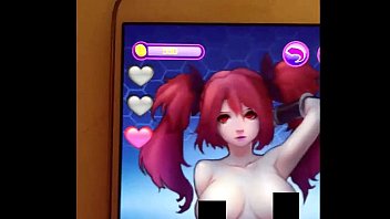Japanese School Girl play game with android.