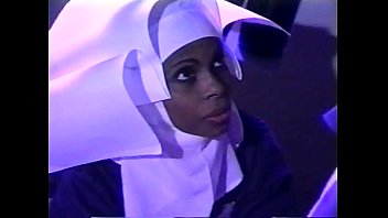 youthful dark-hued nun