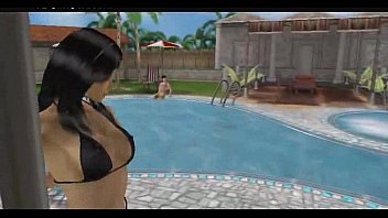 Girl sucks cock in swimming pool